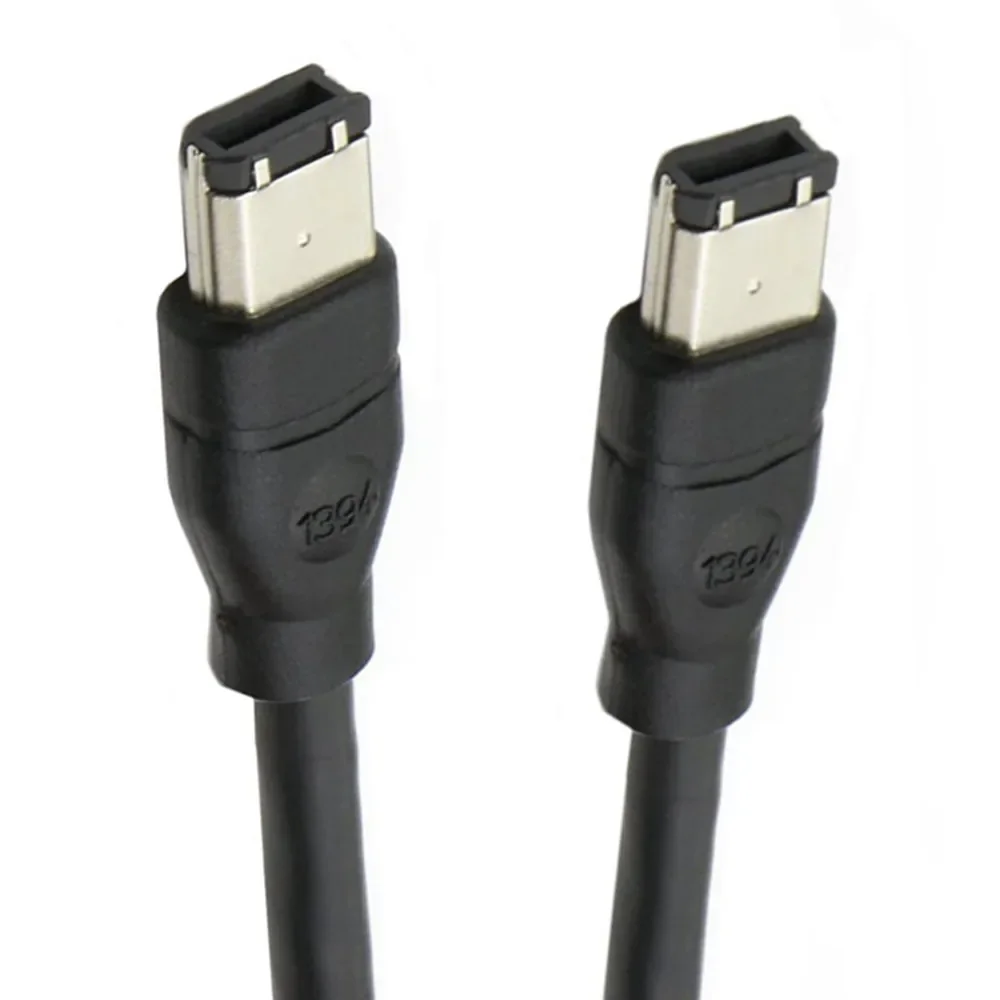 Черный кабель IEEE 1394 Firewire 400 к Firewire 400, 6-контактный/6-контактный штекер/папа 6 футов/10 футов/15 футов