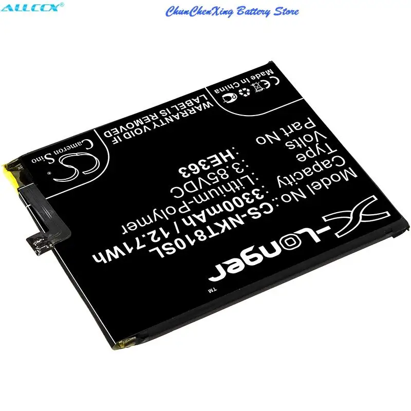 

CS-NKT810SL 3300mAh Battery HE363 for Nokia 8.1,TA-1119,TA-1128