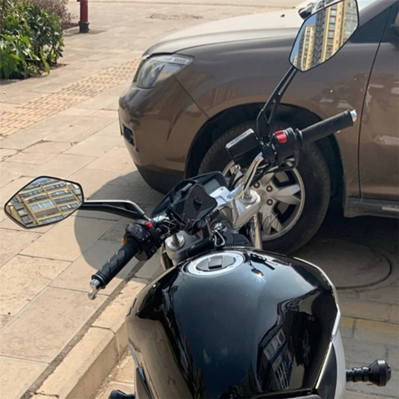 Motorcycle Rearview Mirror HD Wide-Angle 360° Rotating Handlebar Mount For HONDA SH125 SH125i SH300 SH300i SH 125 150i SH 300 view 2