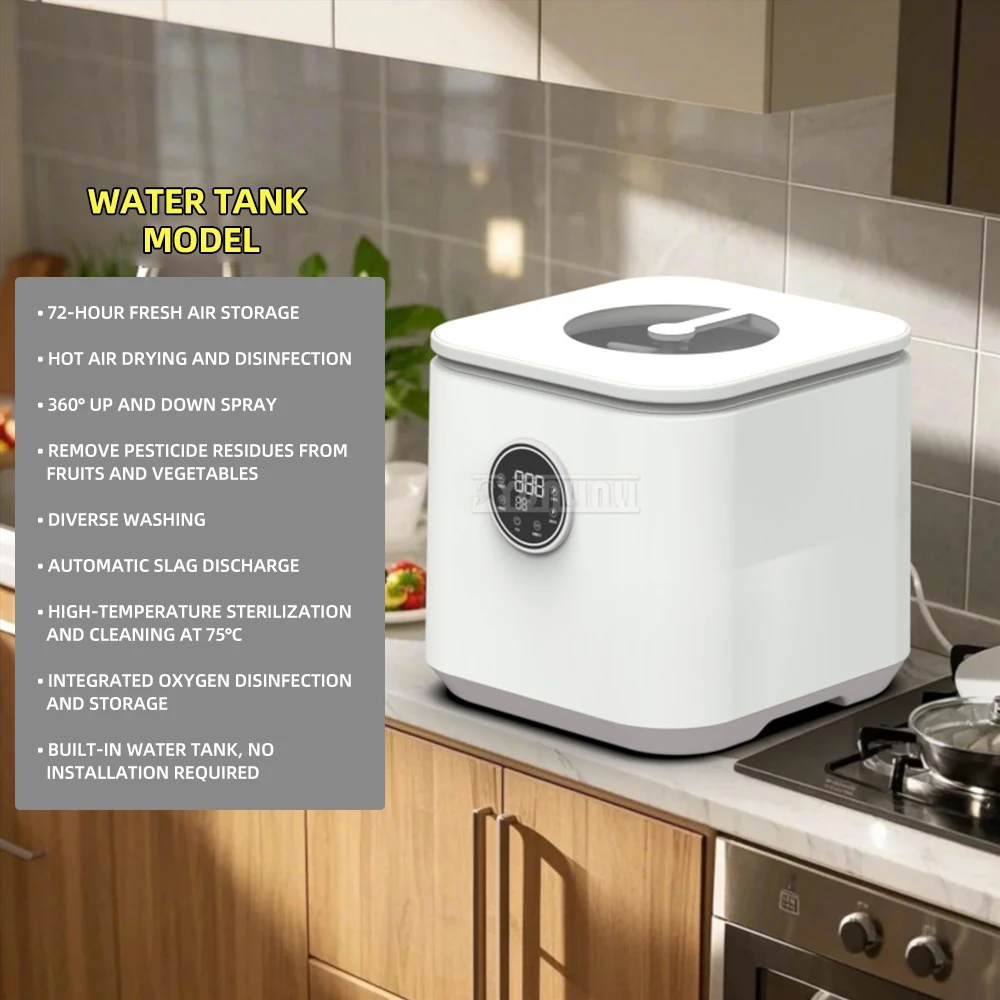 Tabletop Dishwasher Household High Temperature Mini Maquina Lavar Louca Kitchen Cleaning Equipment