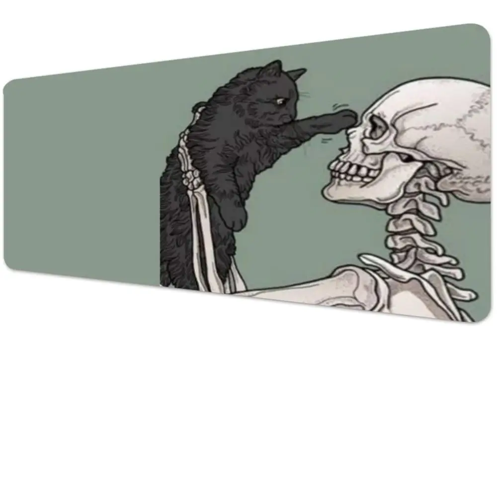 

Skull & Cat Mouse Pad Multi-Size non-slip Gaming mouse pad Gamer E-Sports Mouse Mat Game Mechanical Keyboard XXL Desk Mat