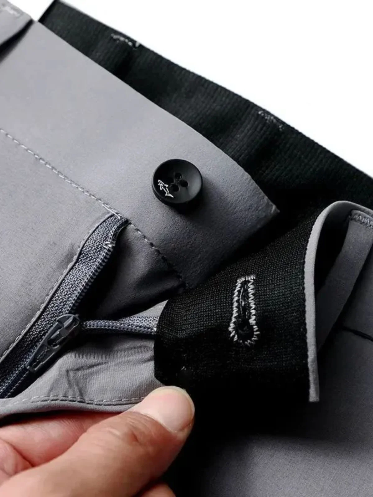 الأسترالية الراقية سلسلة جافة مرونة الرطوبة للرجال الربيع الصيف خفيفة الوزن Busin سراويل تقليدية سراويل طويلة