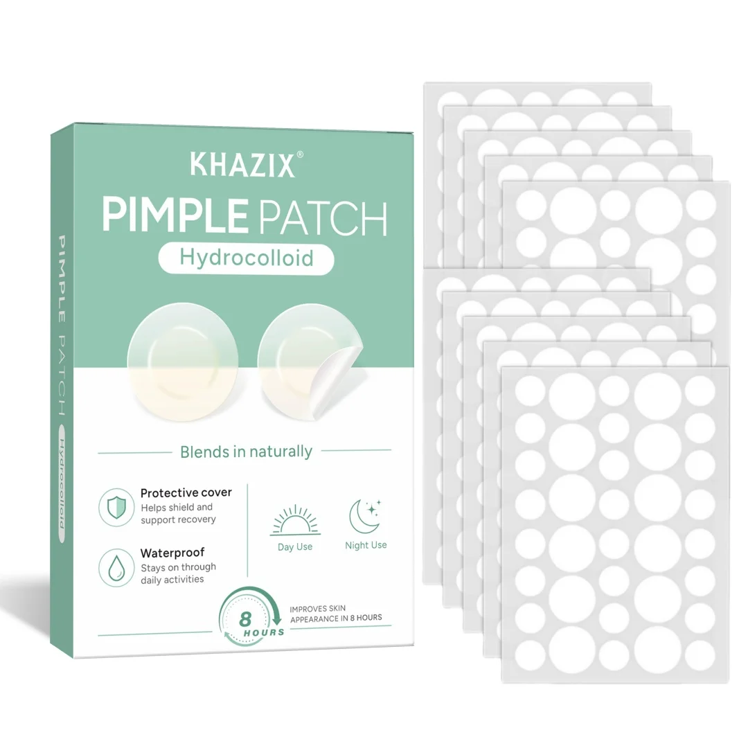 144/360/720Pcs Invisible Hydrocolloid Facial Patches, Assorted Sizes, Breathable Waterproof Clear Skin Stickers, Daily Use
