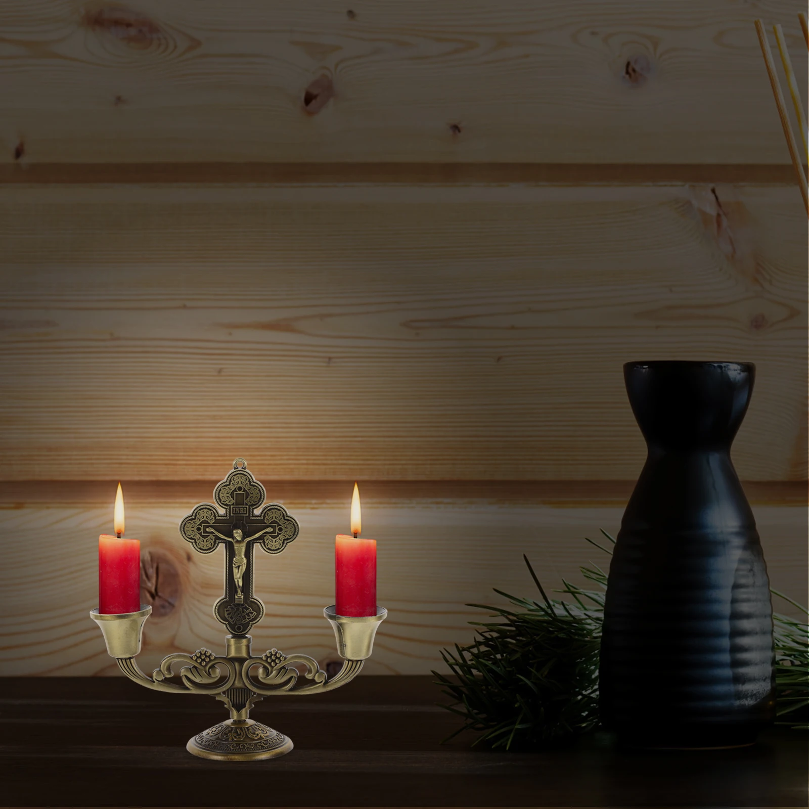 

Metal Candlestick Holders for Taper Candles European Style Alloy Shabbat Candles Holders Craft Gift Home Decor Zinc