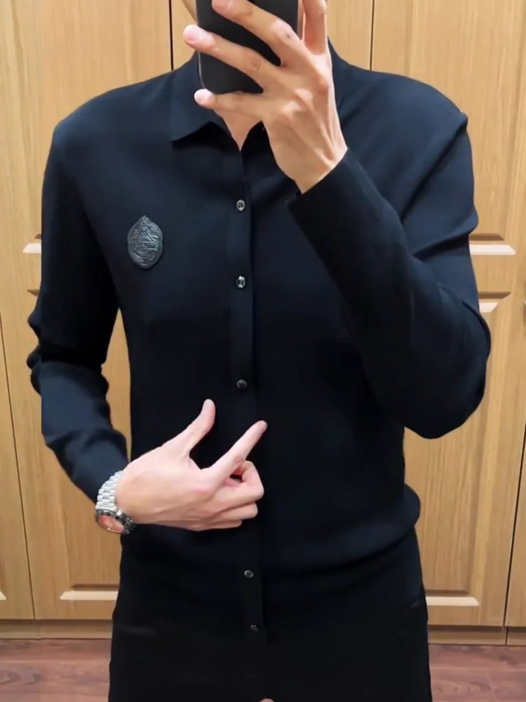 

Удобный повседневный вязаный мужской базовый джемпер с воротником, модный, простой, приталенный, осенне-зимний, с длинным рукавом, тренд сезона