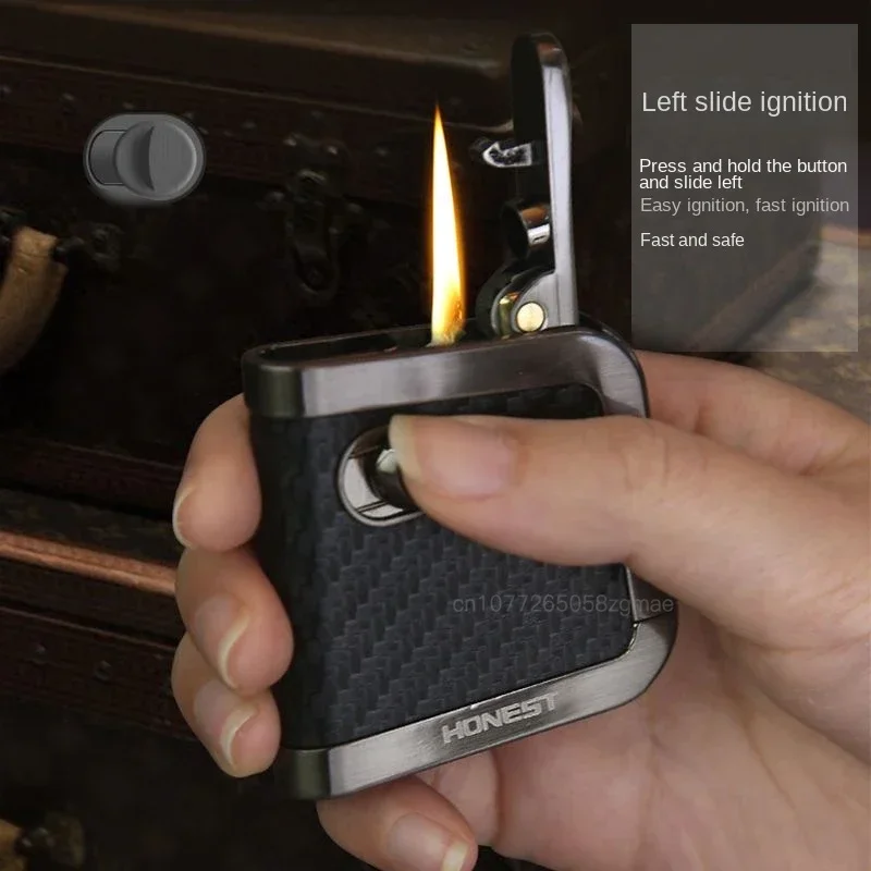 New HONEST Kerosene Lighter  Male Windproof Creative Personality, High-end Vintage Lighter, Kerosene As A Gift To Boyfriend