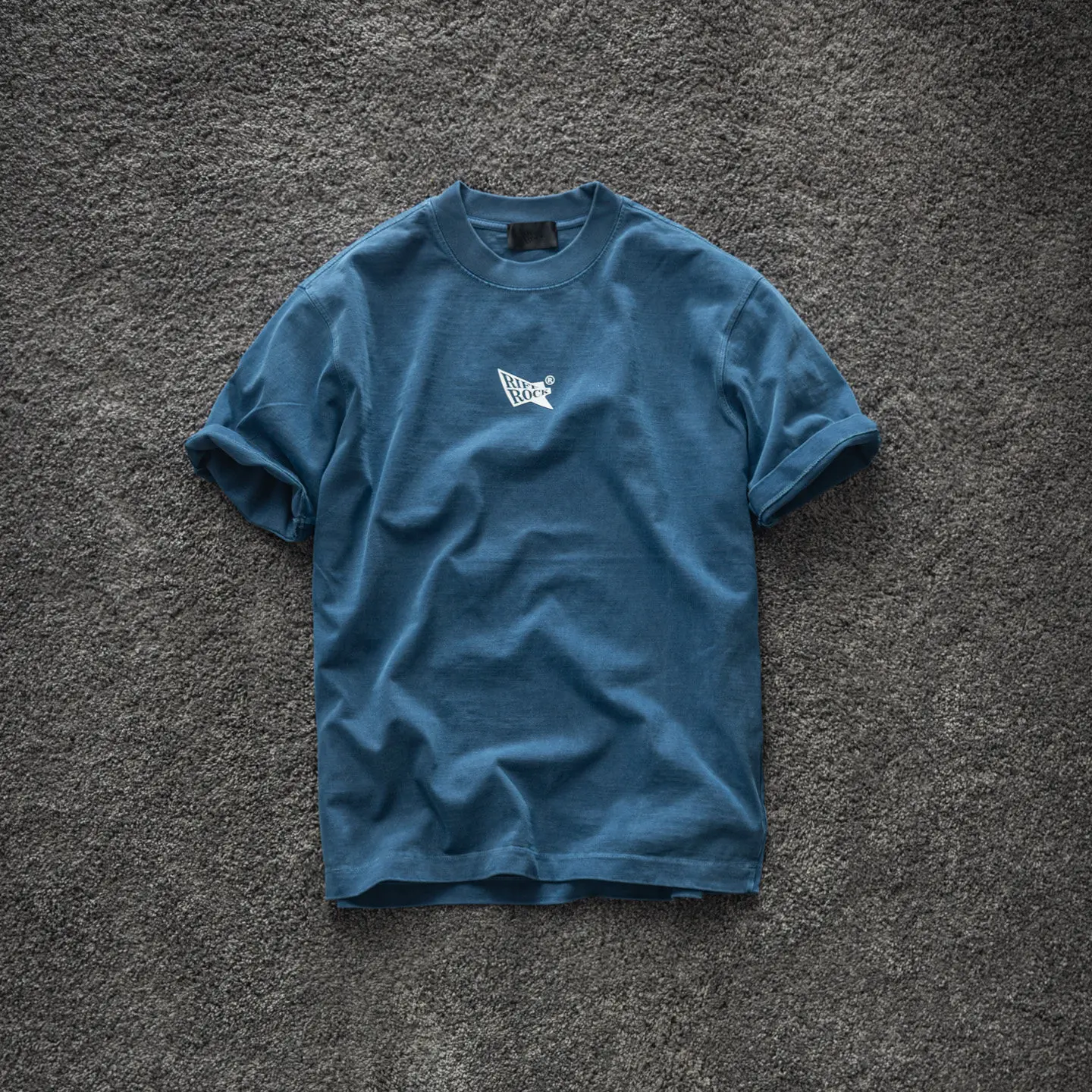 2026 Summer New American Retro Heavyweight Letter Printed T-shirt Men's Fashion 100% Cotton Washed Old Casual Loose Thick Tops