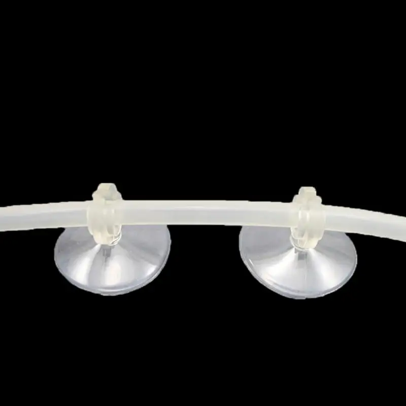 جديد 1-50 قطعة حوض السمك مصاصة حامل لاصق للأسماك خزان 4/ 6 مللي متر مضخة هواء الطيران أنبوب شفاف حوض السمك مضخة هواء