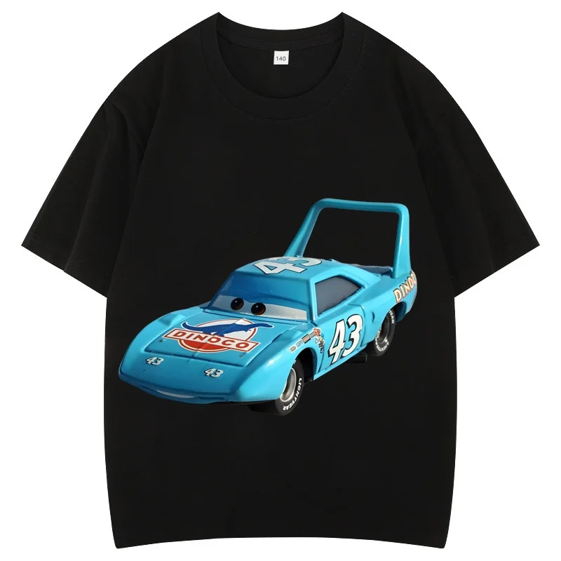 تي شيرت Lightning McQueen Cars 95 برقبة دائرية وأكمام قصيرة مطبوع عليه ملابس للأطفال #6