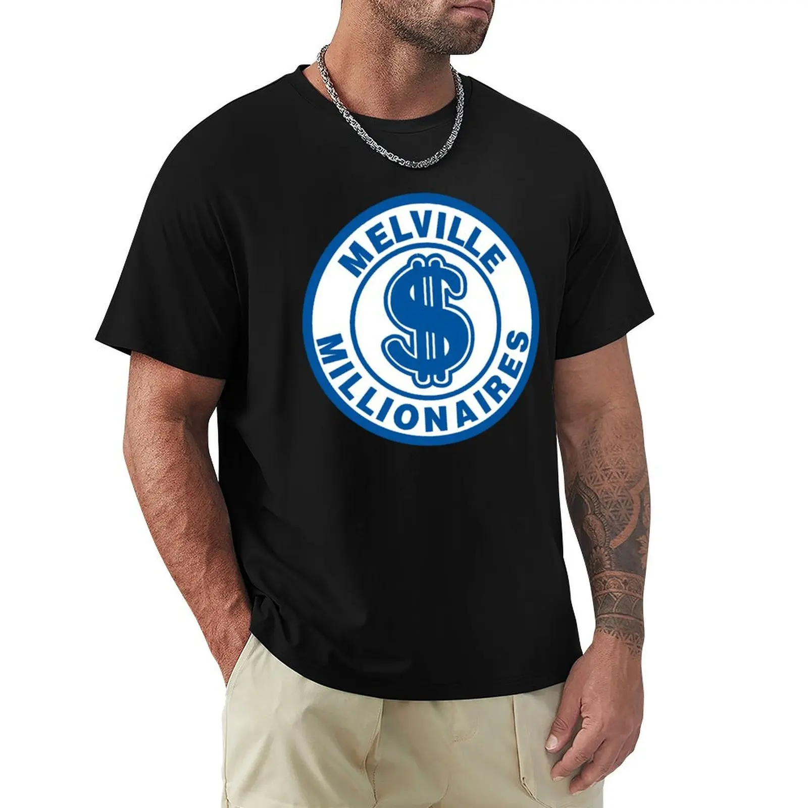 Melville Millionaires T-Shirt men t shirt cotton 100% T-Shirt
