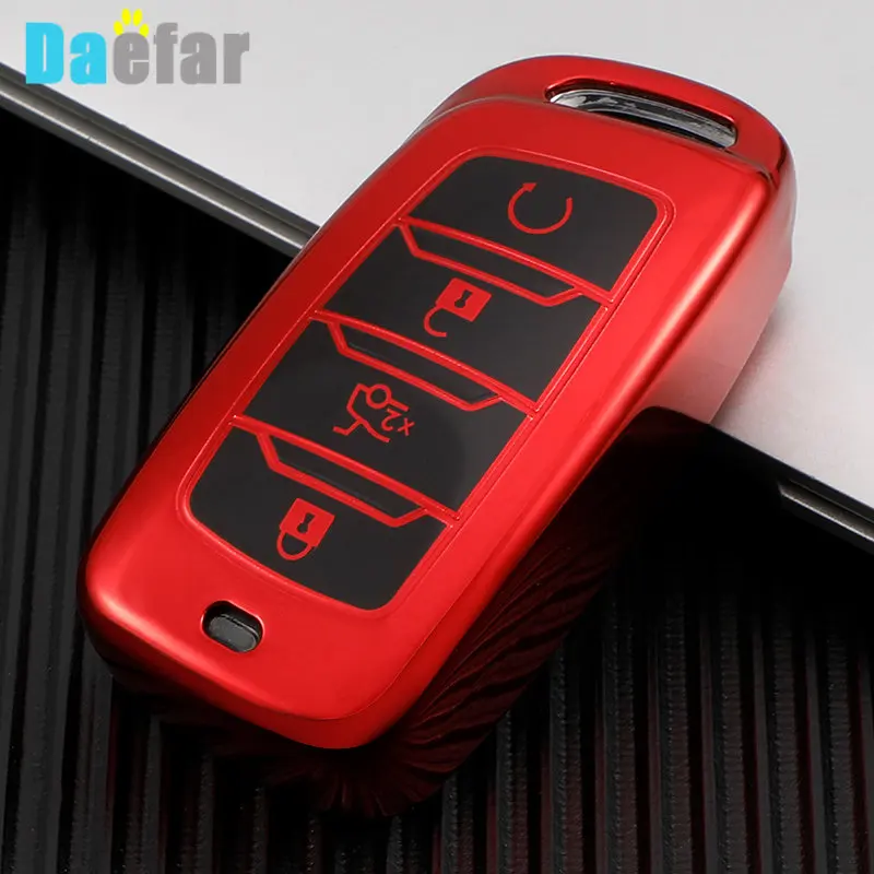 4 Buttons Soft TPU Key Cover Case Shell for Changan CS35 CS85 COUPE CS95 CS75 plus 2019 2020 Remote Auto Accessories Protective