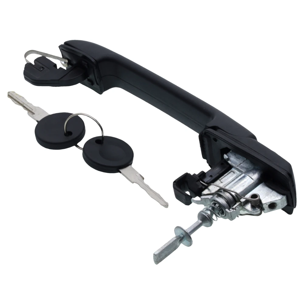 

1Pcs ​New Front Outside Door Handle Black w/ Keys LH=RH 1993-1998 for Golf