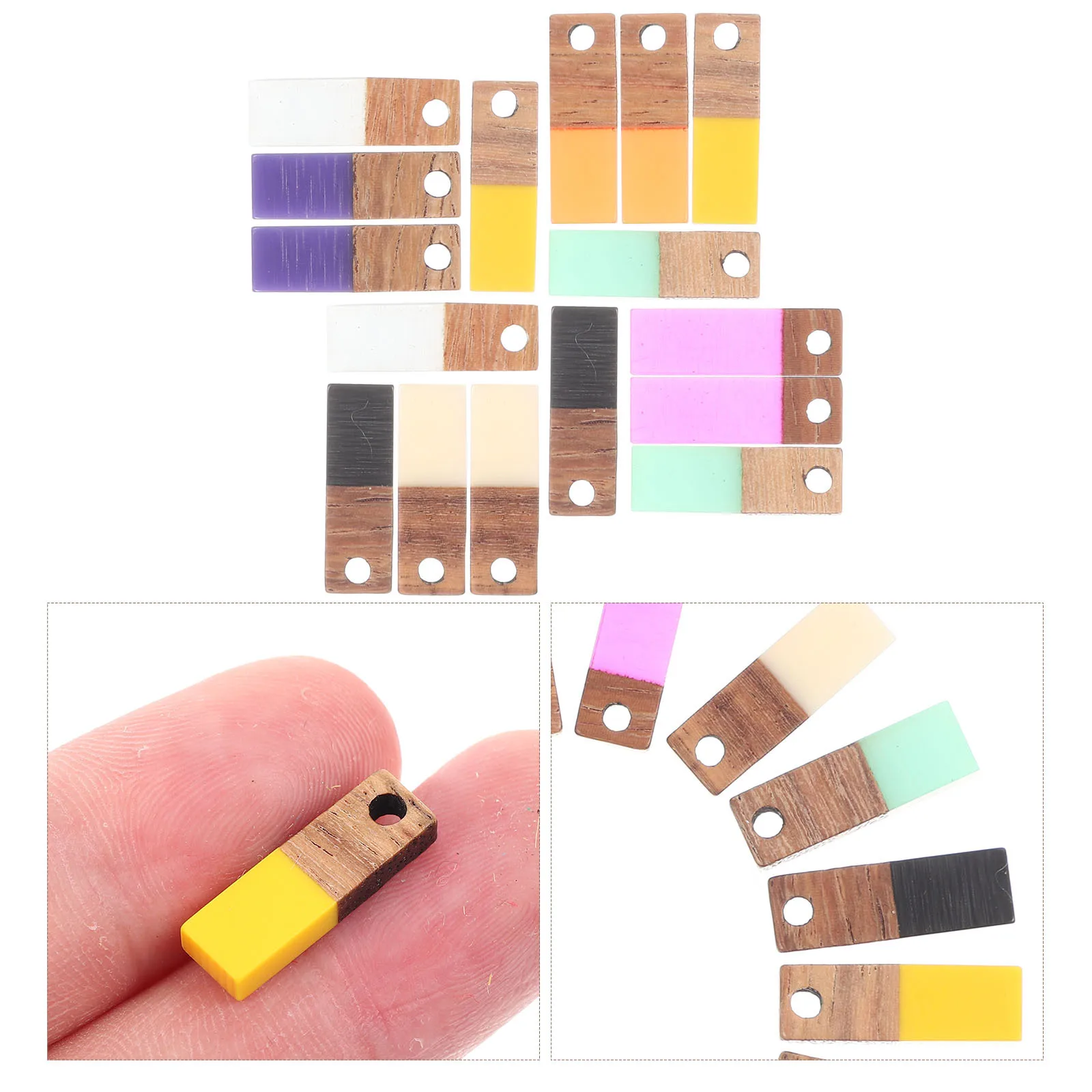 

16Pcs DIY Resin Charms Pendant Earrings Necklace Bracelet Making Unique Creative Accessories Resin Charms Bracelet Pendant