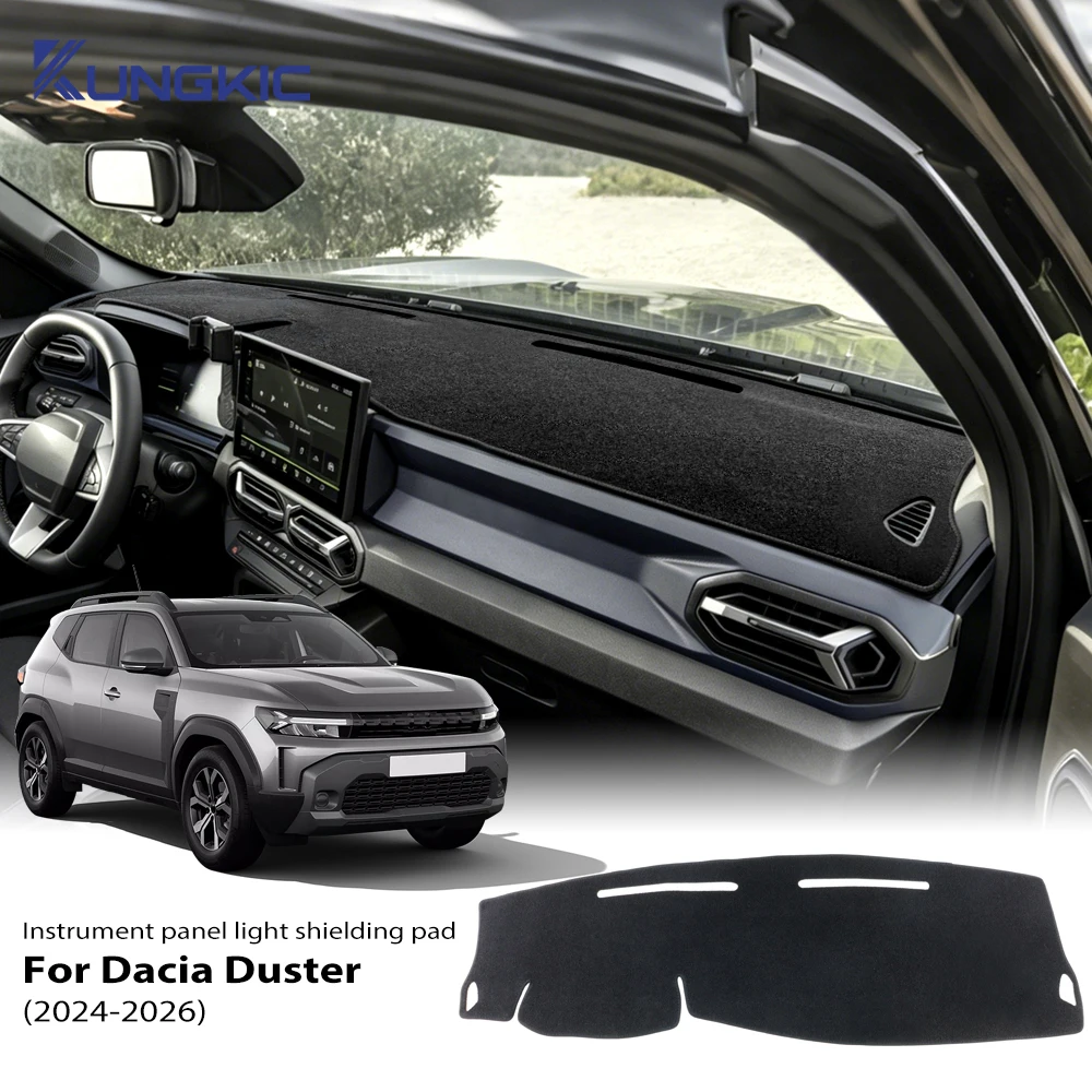 Tappetino Copri Cruscotto in Flanella Anti-Riflesso per Dacia Duster 3 2024 2025 2026 e Dacia Bigster 2025 2026 - Accessori Auto