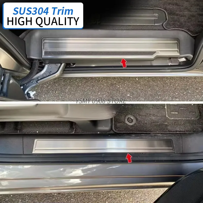 4 PCS Interior Kit Accessories Door Sill Plate for Honda Freed GB 5 GB5 GB6 GB7 GB8  2016 High Grade Stainless Steel Car Styling