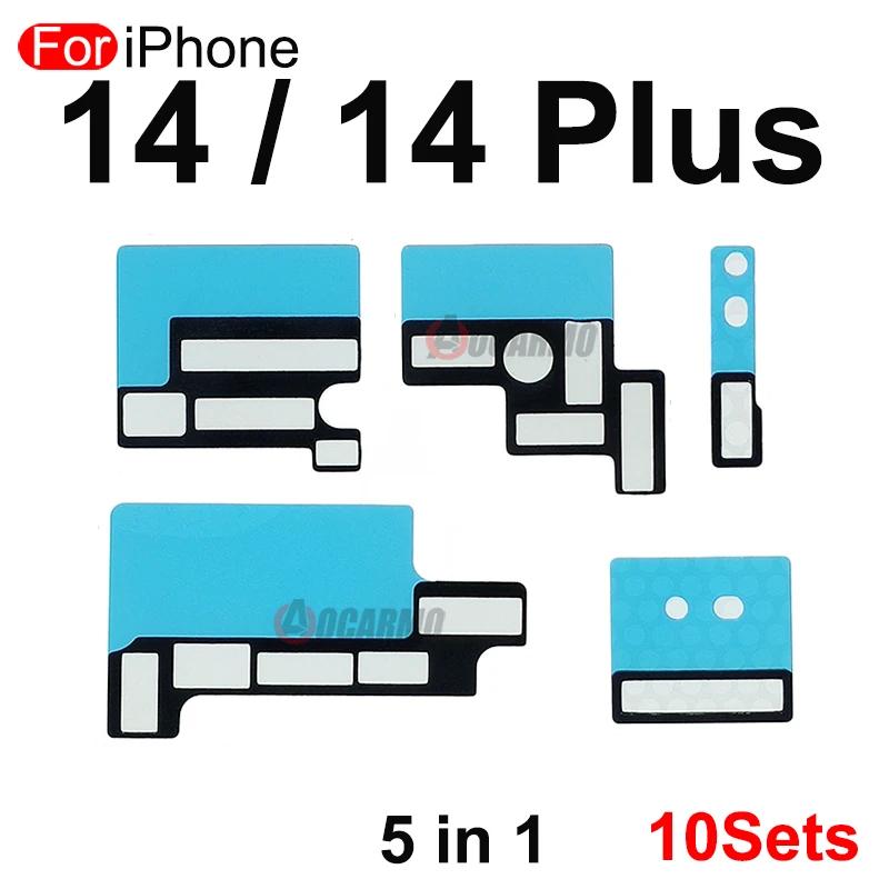 10Sets/Lot For iPhone 7 8 Plus X XS MAX 11 12 Pro 13 13 mini 14 Motherboard FPC Interface Connector Cushioning Sponge Pad