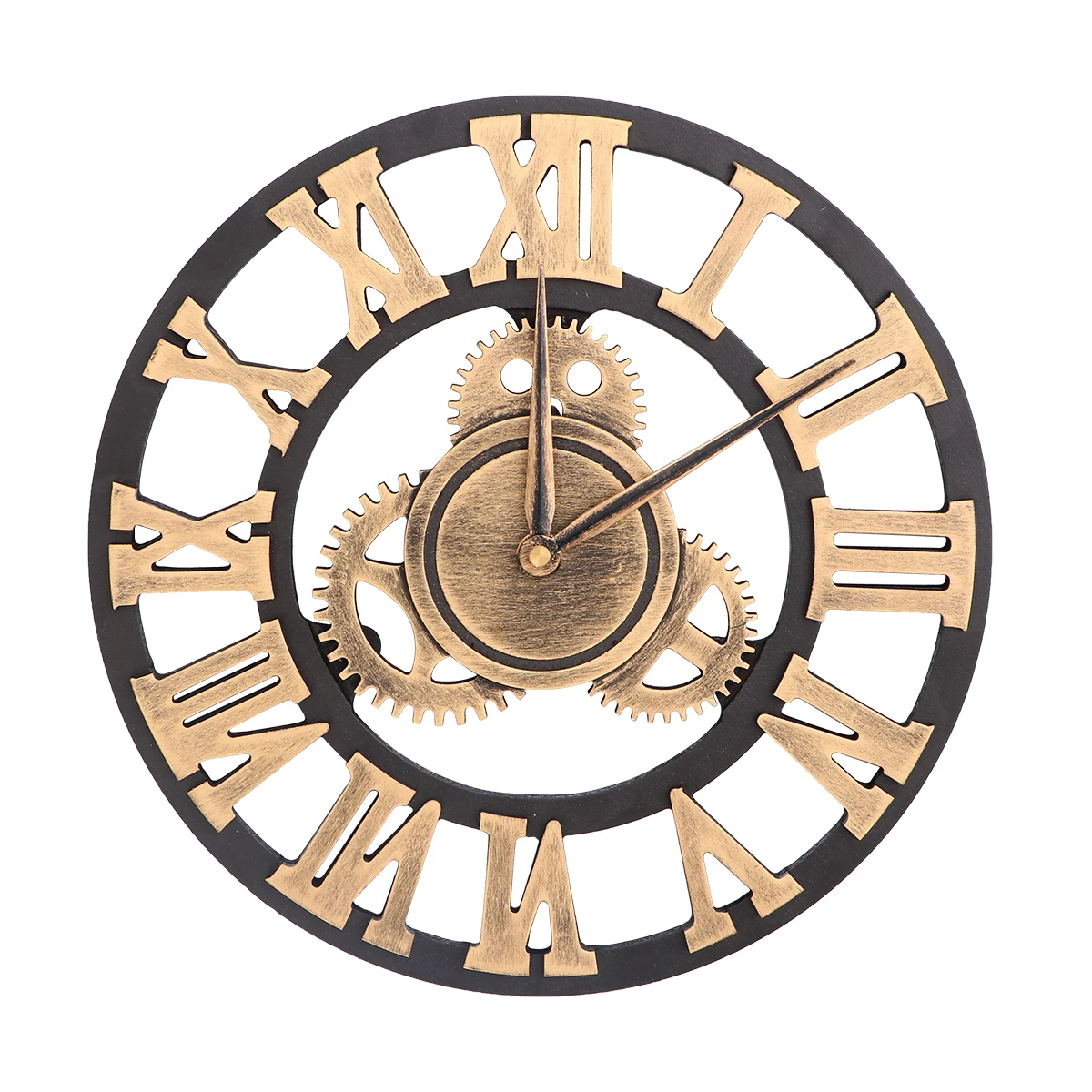 

Industrial Gear Wall Clock Silent High Precision Movement Creative Hanging Home Decor Wooden Visible Gears Mechanics Calendar