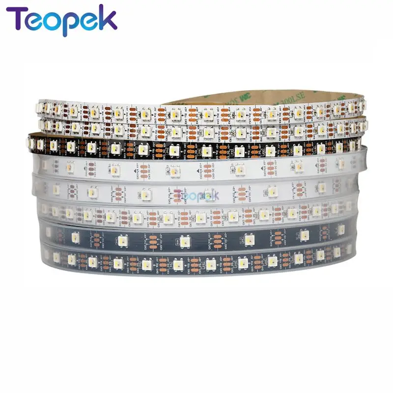 1m/5m SK6812 RGBW LED Strip 4 in 1 chip 30/60/144 leds/pixles/m;individual addressable led tape IP30/IP65/IP67 DC5V