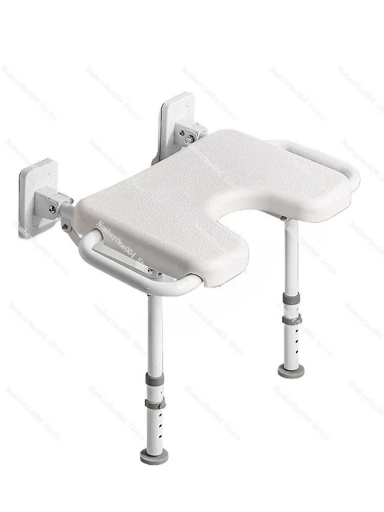 

Applicable to Elderly, pregnant women bathroom bath stool folding double armrest toilet seat bath stool non-slip