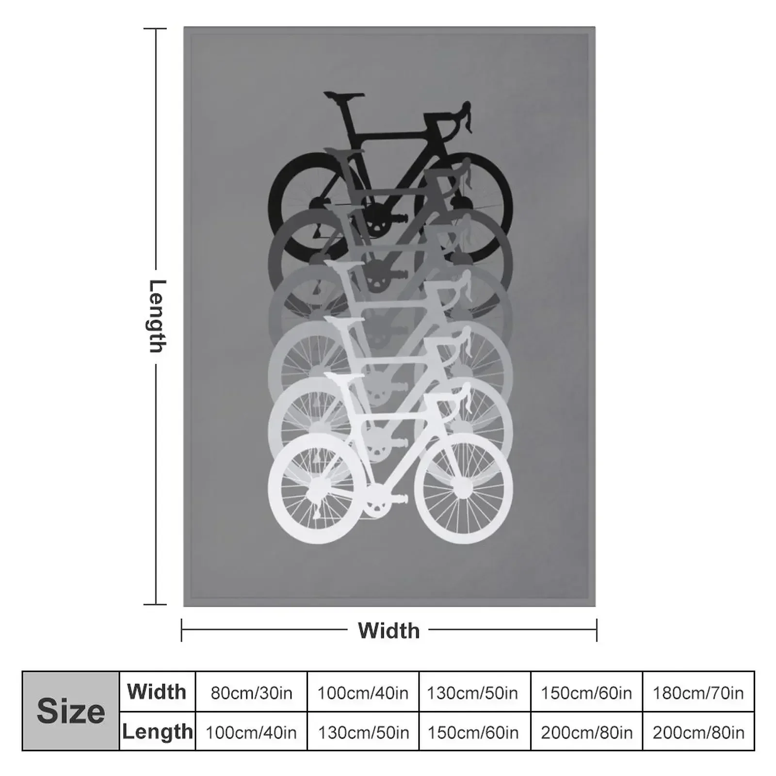 Road Bike Fade Throw Blanket For Sofa Thin Weighted Blankets