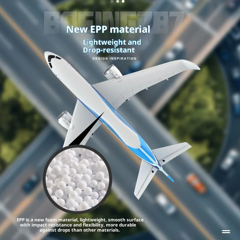 Bm30 Dreikanaliges Boeing 787 Fanjet RC-Flugzeug, ferngesteuertes Spielzeug, EPP-Schaum, langlebig, einfach zu bedienendes Starrflügelmodell für Kinder ab 14 Jahren