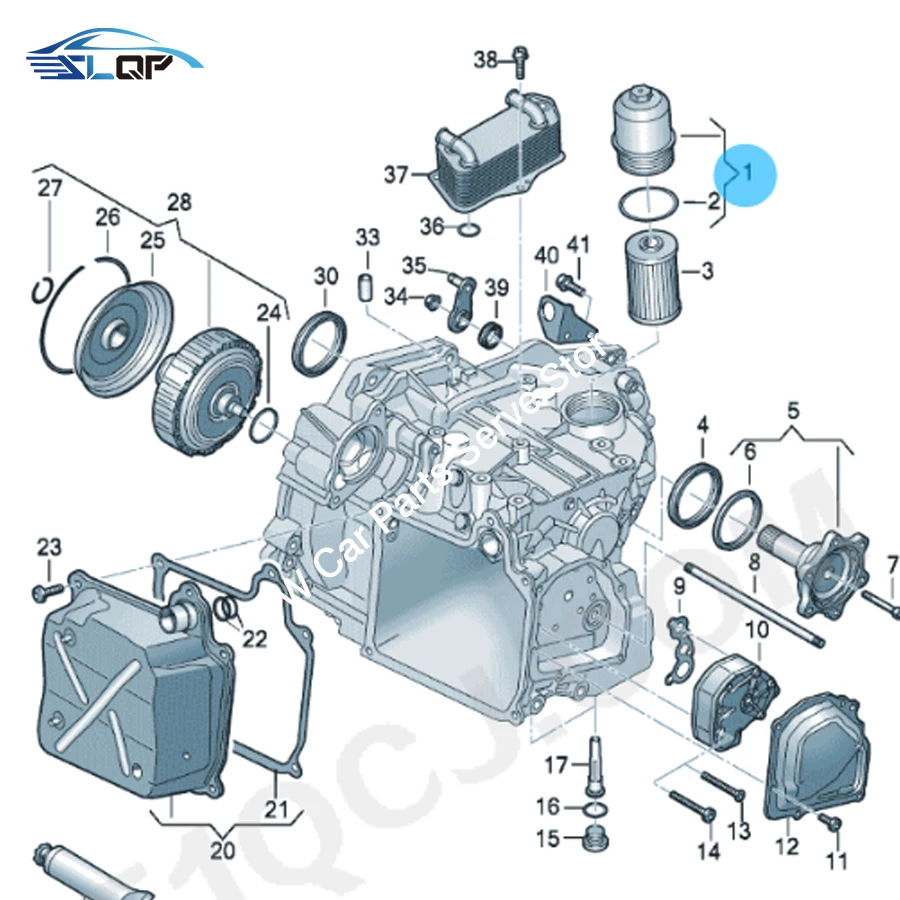 02E305045 carcasa de filtro de transmisión para VW Golf, Tiguan, Passat, AUDI A3, Q3, TT, 0BH325159B