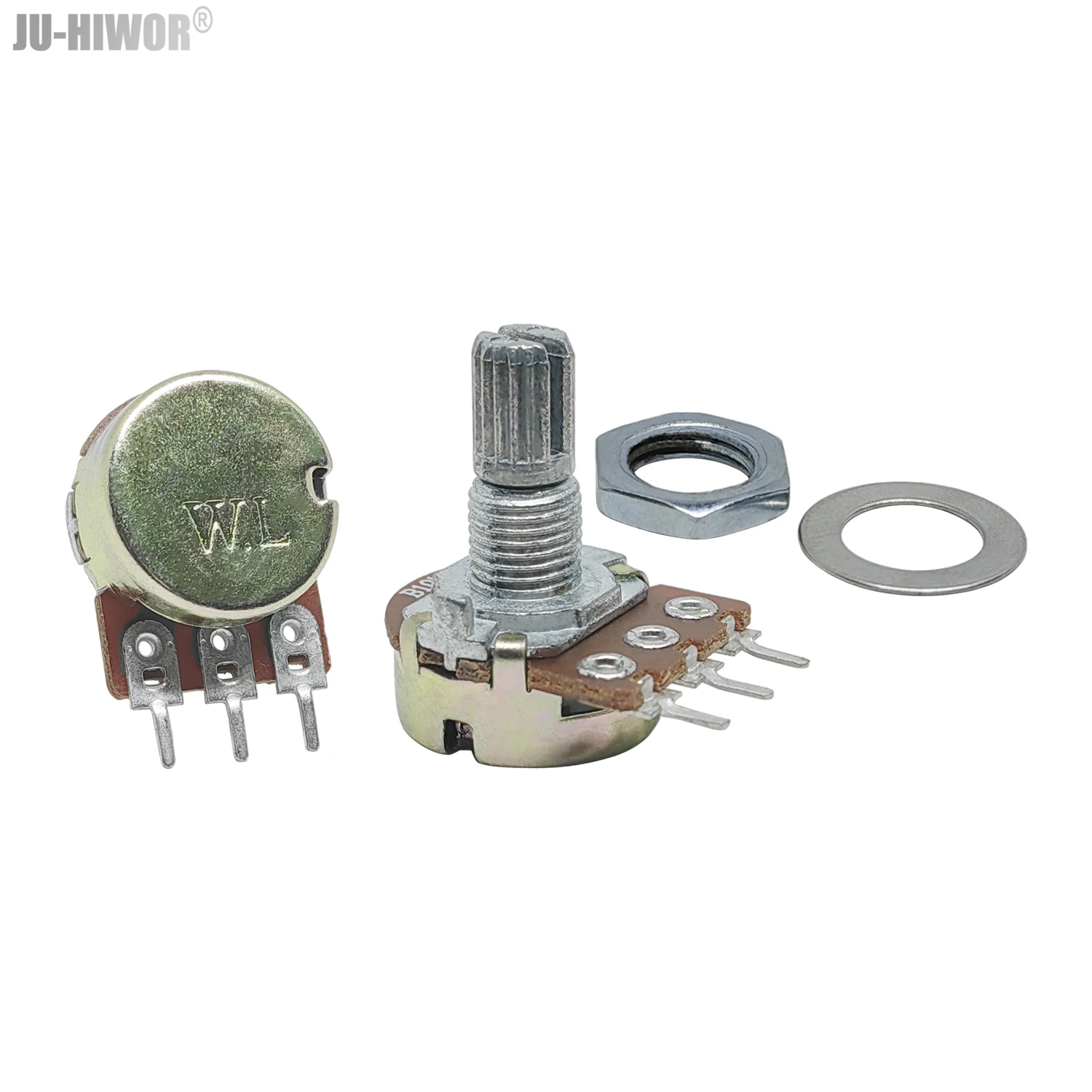 2 pz WH148 15mm 20mm Albero 3Pin Cono Lineare Potenziometro Rotativo Resistore 1K 2K 10K 20K 50K 100K 1MΩ Ohm Per Arduino Con Manopola