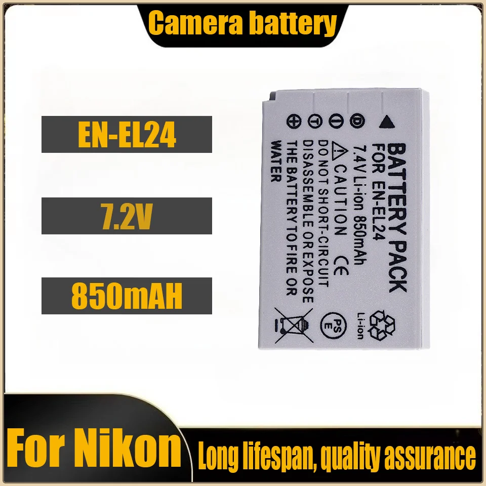 

Аккумулятор EN-EL24 для Nikon el24NIKON1J51J5, литиевая батарея для микрокамеры, перезаряжаемая ENEL24