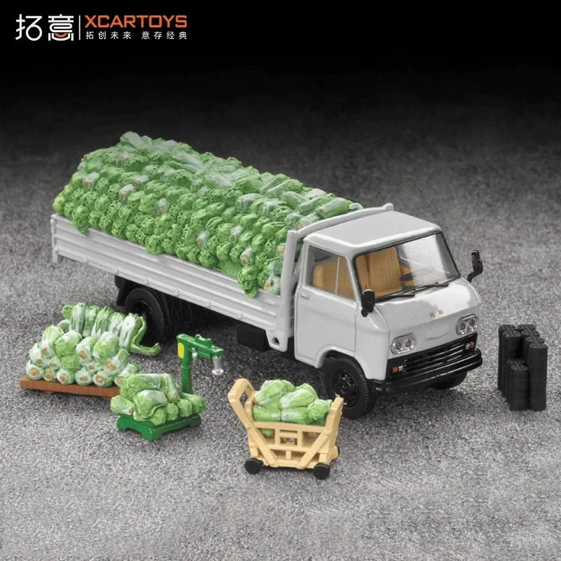 XCARTOYS 1:64 Beijing BJ-130 light truck winter storage cabbage transport car alloy roller miniature simulation car model,