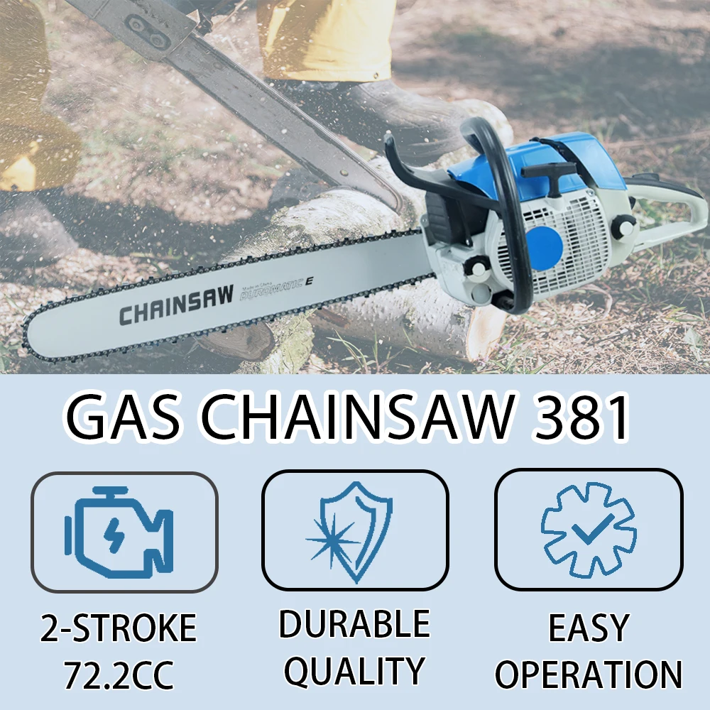chainsaw 72cc professional gasoline chainsaws 381 Compatible