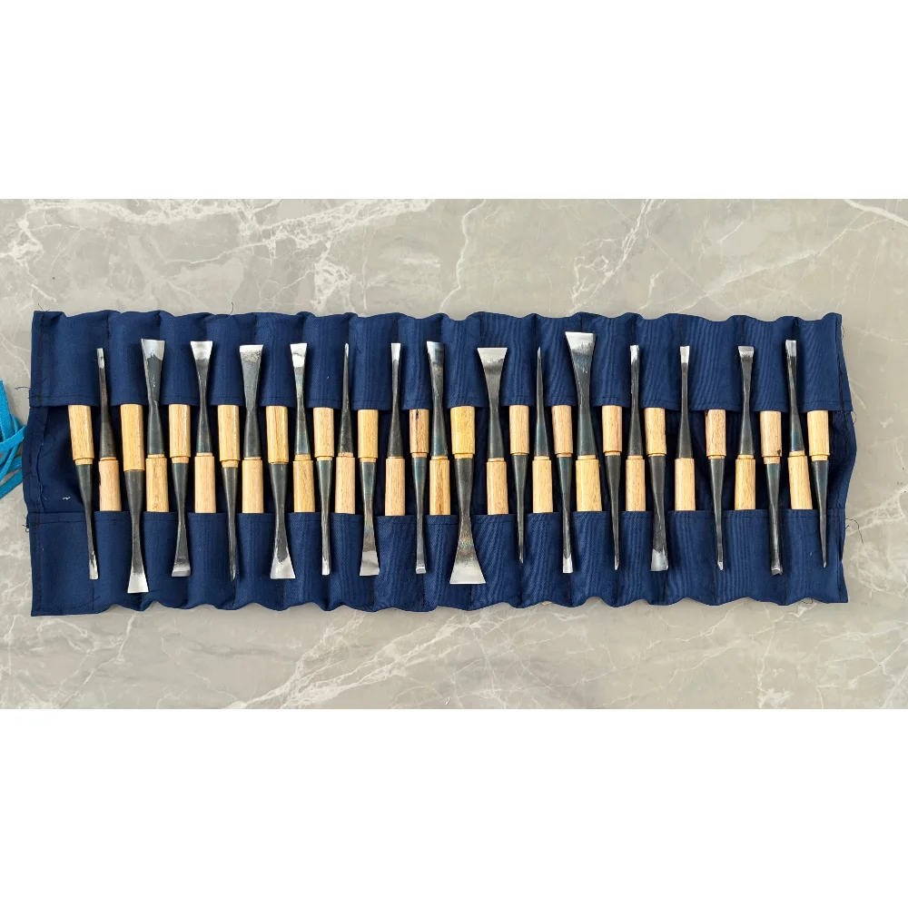 

Hand Wood Carving Tools Chip 31pcs Detail Chisel / 31pcs General Chisel, Made And Ground By Hand