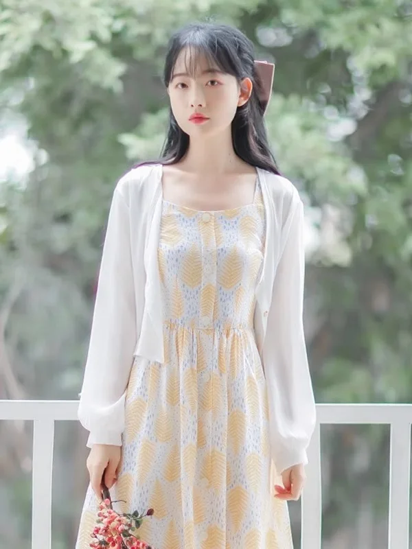 

Легкий летний женский кардиган-накидка для защиты от солнца, тонкий жилет на бретельках, накидка для кондиционера, легкая верхняя одежда