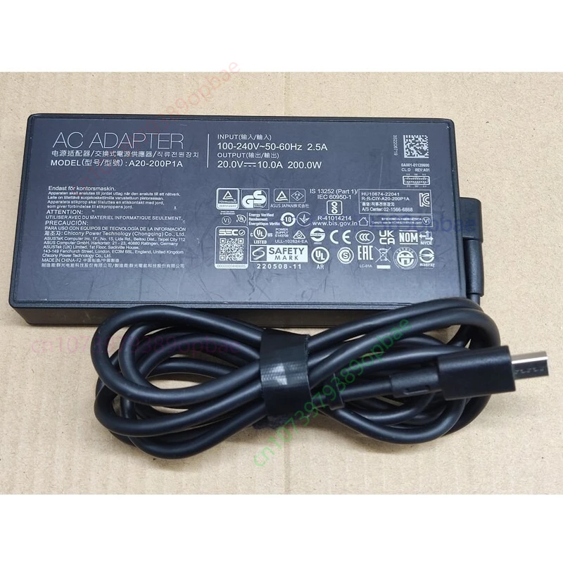 adaptateur-secteur-d'origine-d'occasion-pour-asus-20v-10a-200w-a20-200p1a