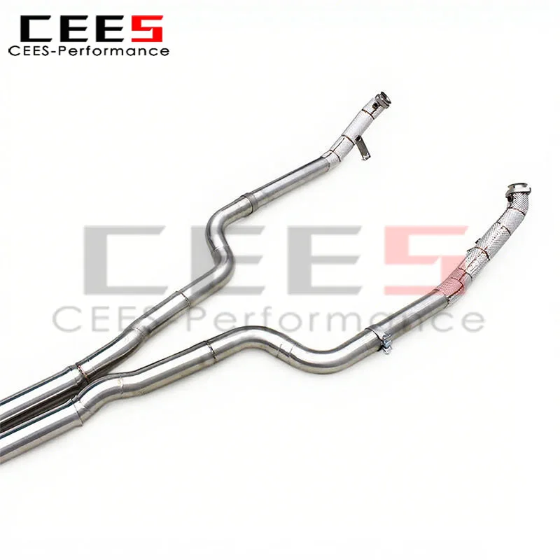 🔥 Sistema de escape completo CEES SS304 Valvetronic para Mercedes-Benz CLS550 4,7 V8 2010-2016/escape de alto rendimiento