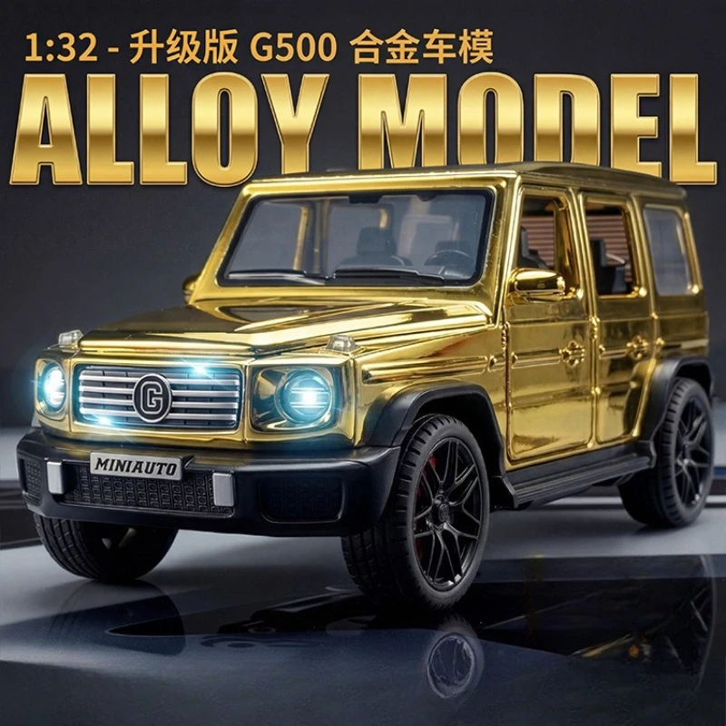 

Металлическая модель внедорожника G500 1:32, литая под давлением, со звуком и светом, коллекционная, детская игрушка, подарок