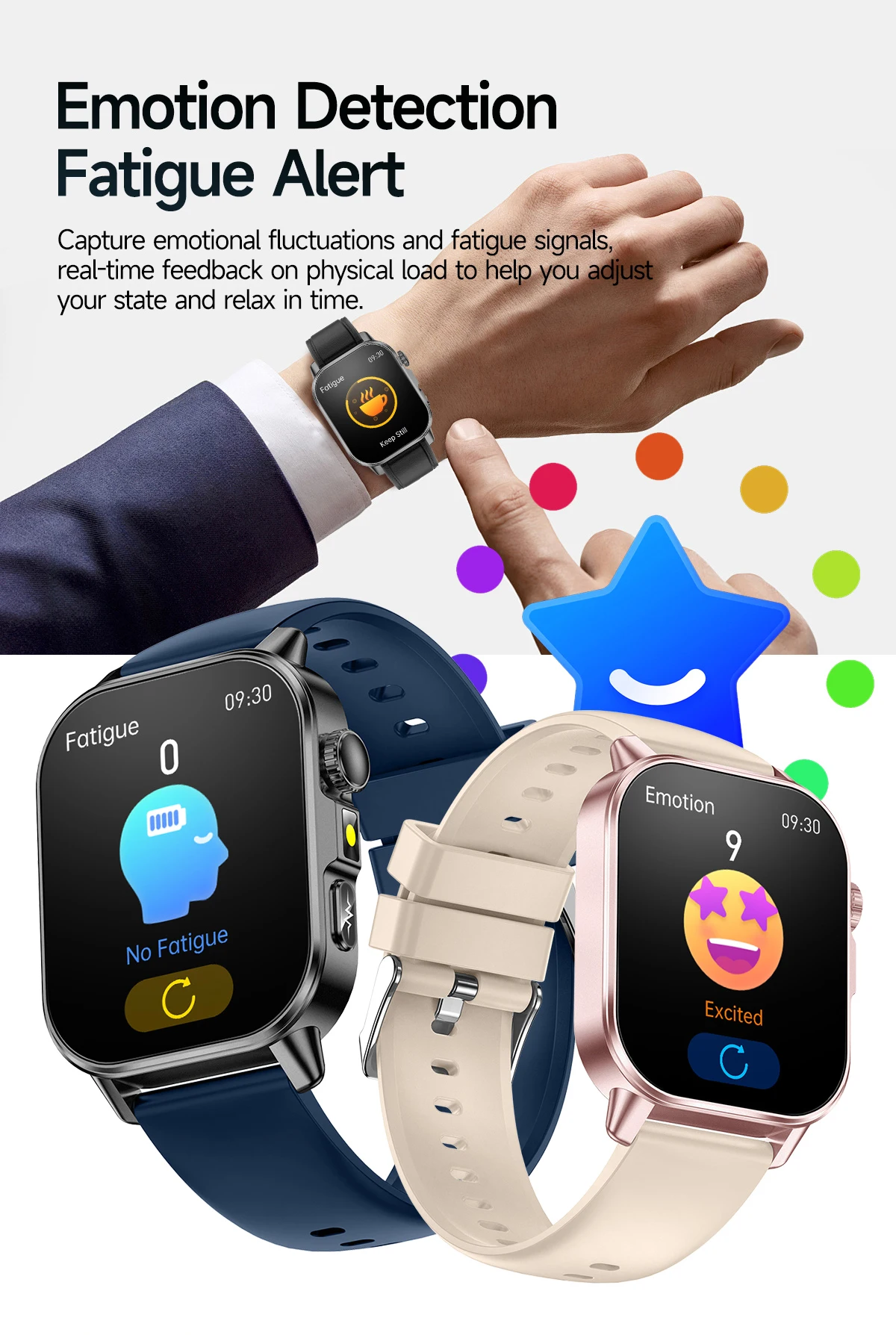2026 Neue EKG+PPG Gesundheits-Diagnose Smartwatch für Männer Körperanalyse Blutdruck Lipid Harnsäure Frauen-Gesundheits-Tracker Smartwatch – Detail 10