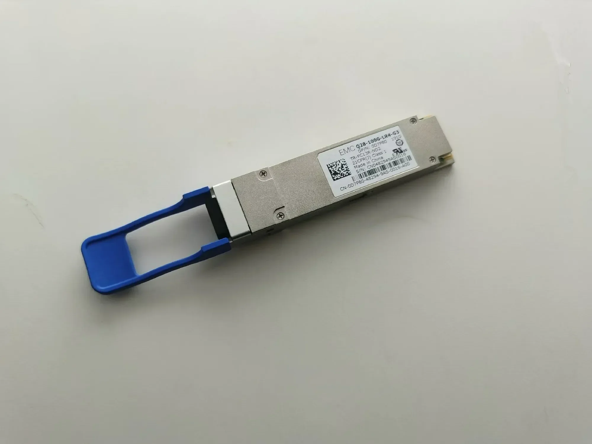 QSFP28 100G LR4 LC Port Transceiver/EMC 0D7P80 Q28-100G-LR4-G3 100G 10KM Single Mode Optical Switch