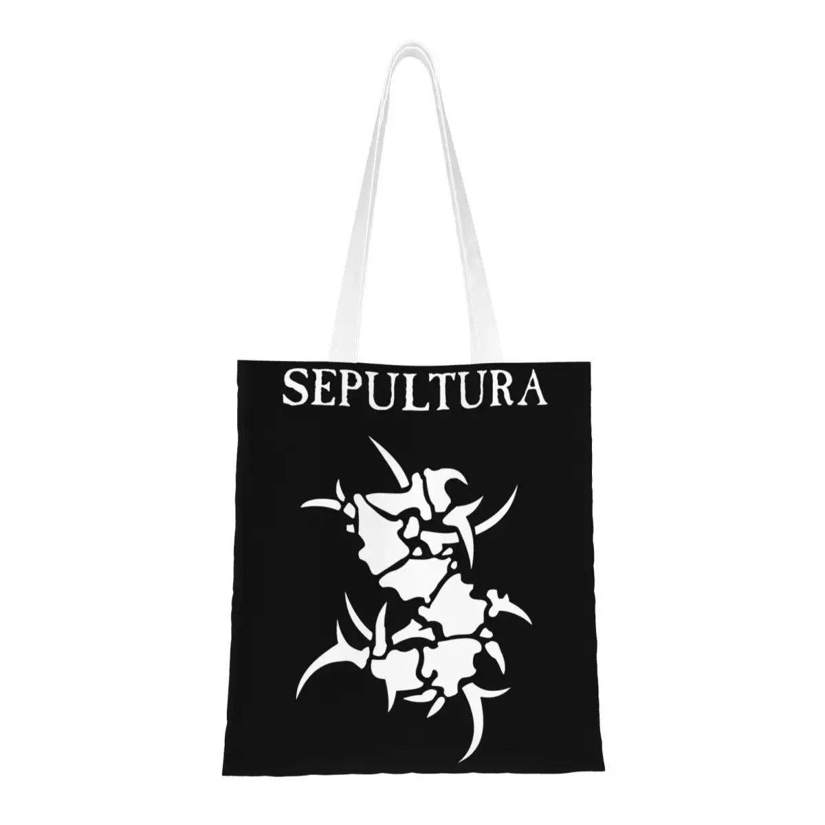 

Музыкальные сумки-тоут Sepultura, женская сумка, складная сумка через плечо для колледжа, многоразовая сумка для продуктов