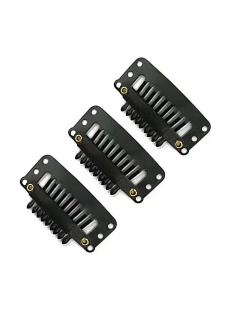 10-100Pieces Hair Extension Clips Wig Tools 9 Teeth Wig Clips Seamless Human Hair Extension Clips Hair Extension Clips For Bangs