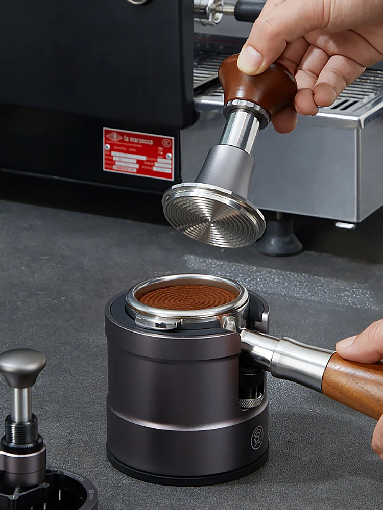 zeroHero Thor Tamping Station 58mm Adjustable Rod Silicone Pad for Espresso Portafilter Home Barista Coffee Making Tools and Kit