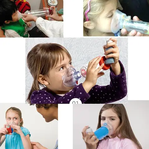 Inhale Automizer Spacer Mist Storage Tank Nebulizer With Mask CompMist Compressor Nebulizer Cup Mouthpieces For Child Adult