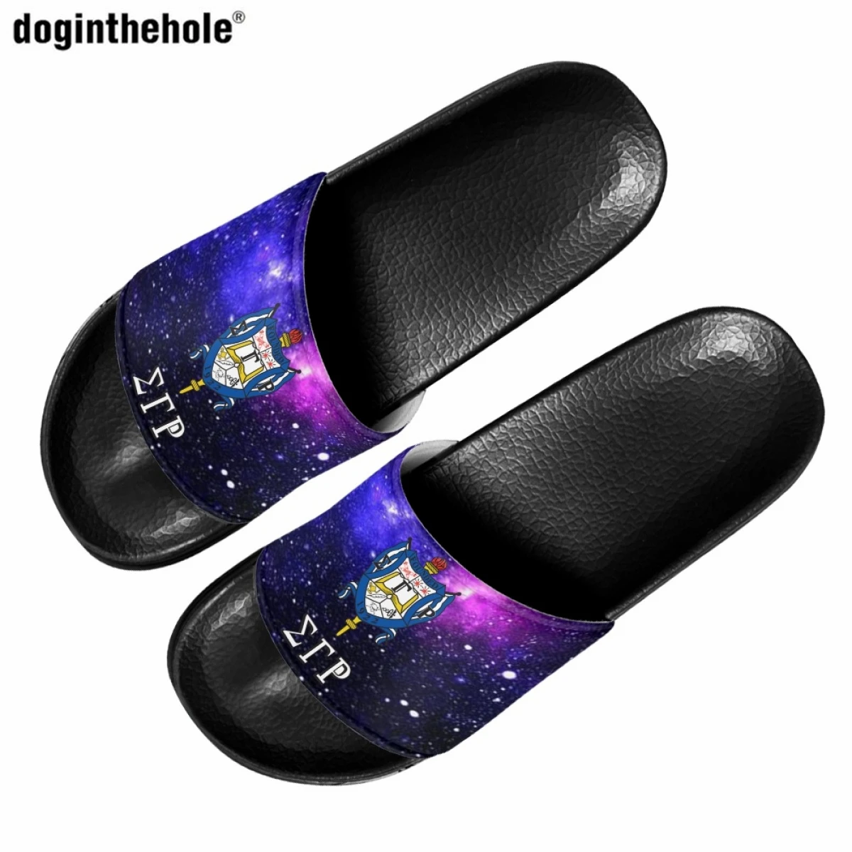 Doginthehole Fashion Trend Sigma Gamma Rho Sorority Print Home Slippers Women Summer Lightweight EVA Outdoor Sandal Home Slipper