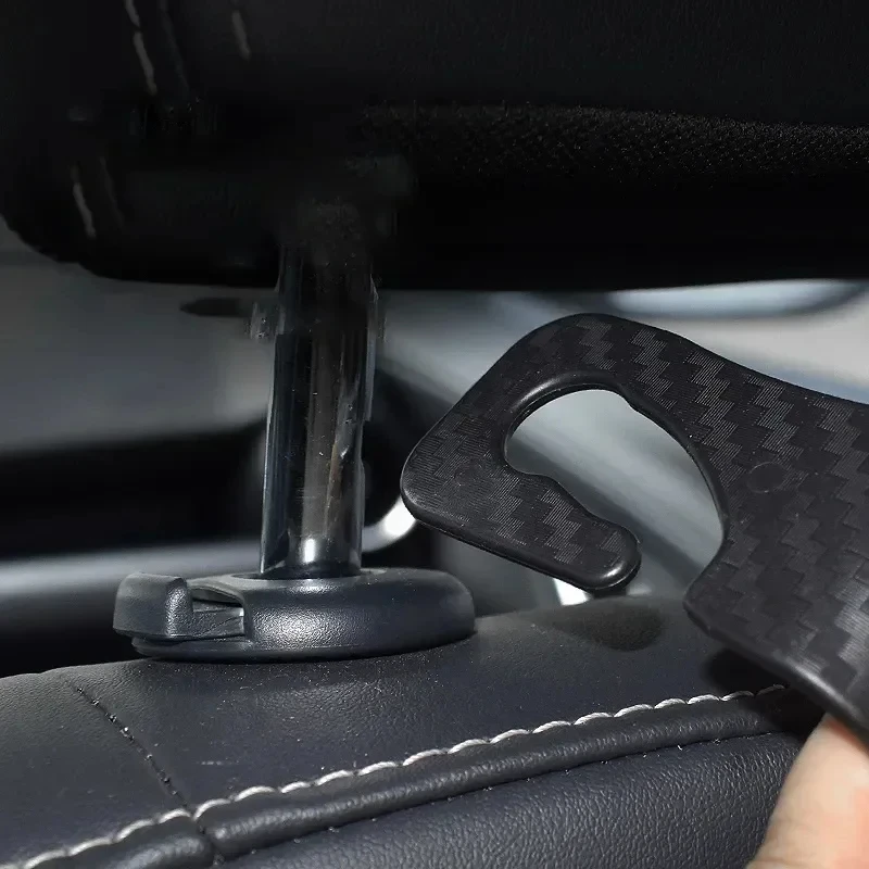 4Pcs Universal Auto Seat Headrest Hook Storage Hanger Car Vehicle Hooks Back Seat Organizer Holder Clip Car Interior Accessories