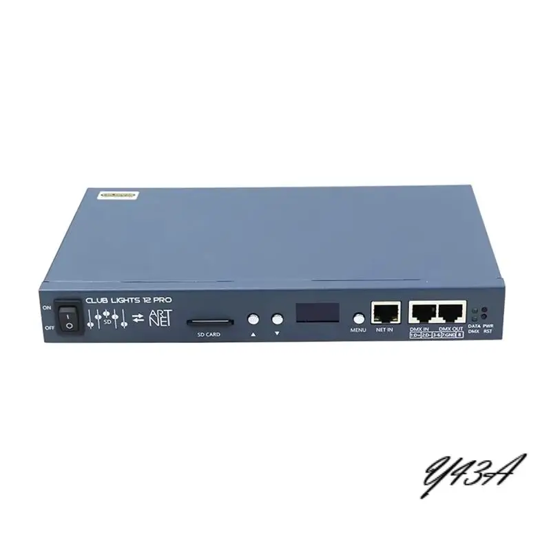 

Y43A-Color Controller 12Port Work WS2811 WS2812 WS2815 DMX512 Forled Strip Light US Plug