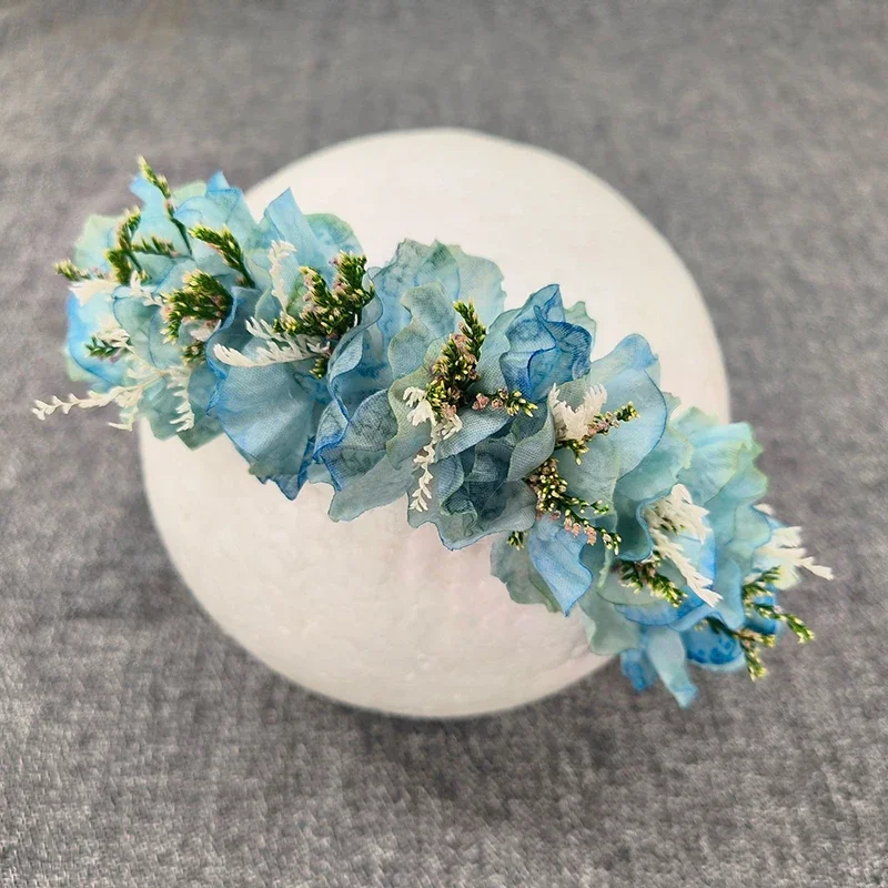 Newborn Photography Props Artificial Baby Head Band Flower Headband Infant Photo Shoot Accessories Headwear Photo Props