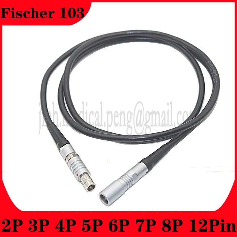 Compatible Fischer 103 1F 2 3 4 5 6 7Pin Waterproof Push-pull Self-locking Male Plug Female Socket Round Connector Welding Cable