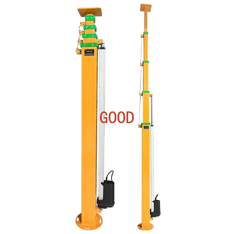 Portable 50Kg Steel Self Propelled Vertical Galvanize And Powder Coat  Electric Mast Lift