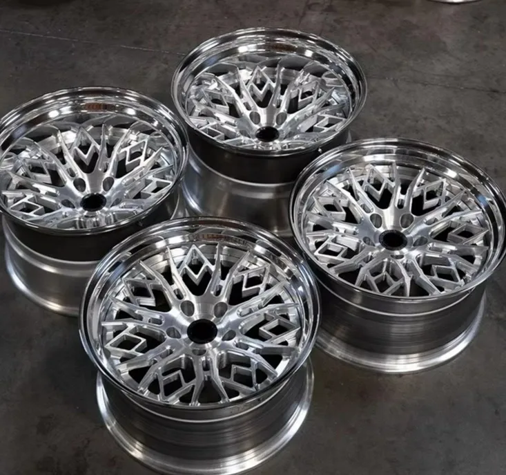 

New forged two-piece alloy 5x114.3/5x120/6x139.7/5x127 multi-spoke luxury chrome car wheels 16-26 inches