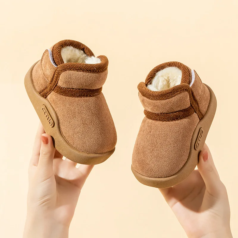 Winter Baby Shoes Boys Girls Warm Plush Toddler Snow Boots Kids Fashion Anti-slip Sneakers Children Shoes sonic zapatos