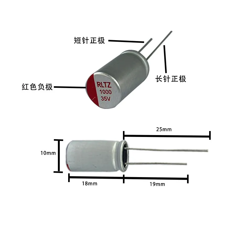 10Pcs Capacitor 100…